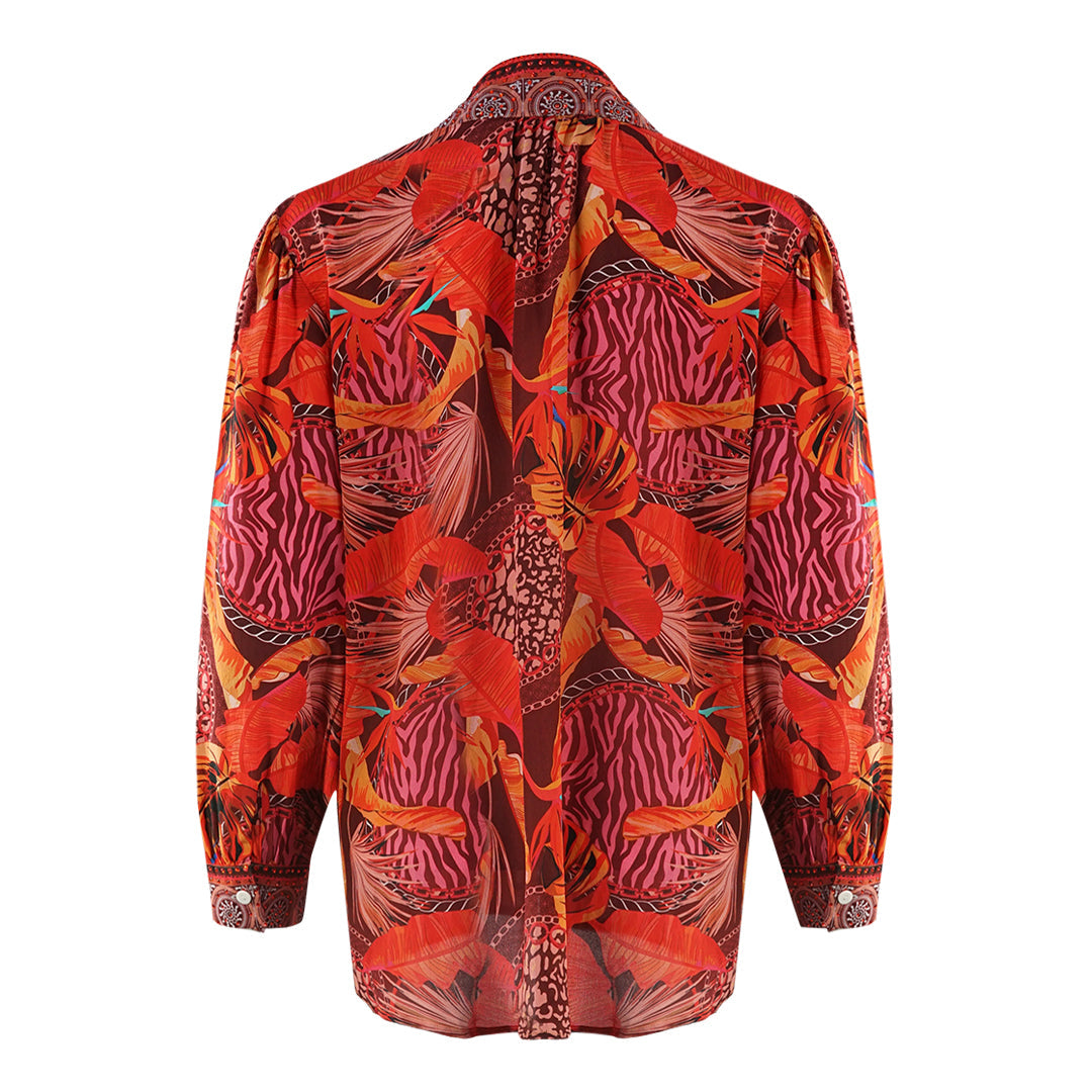 Inoa Womens Congo Rainforest 1202115 Blouse Red