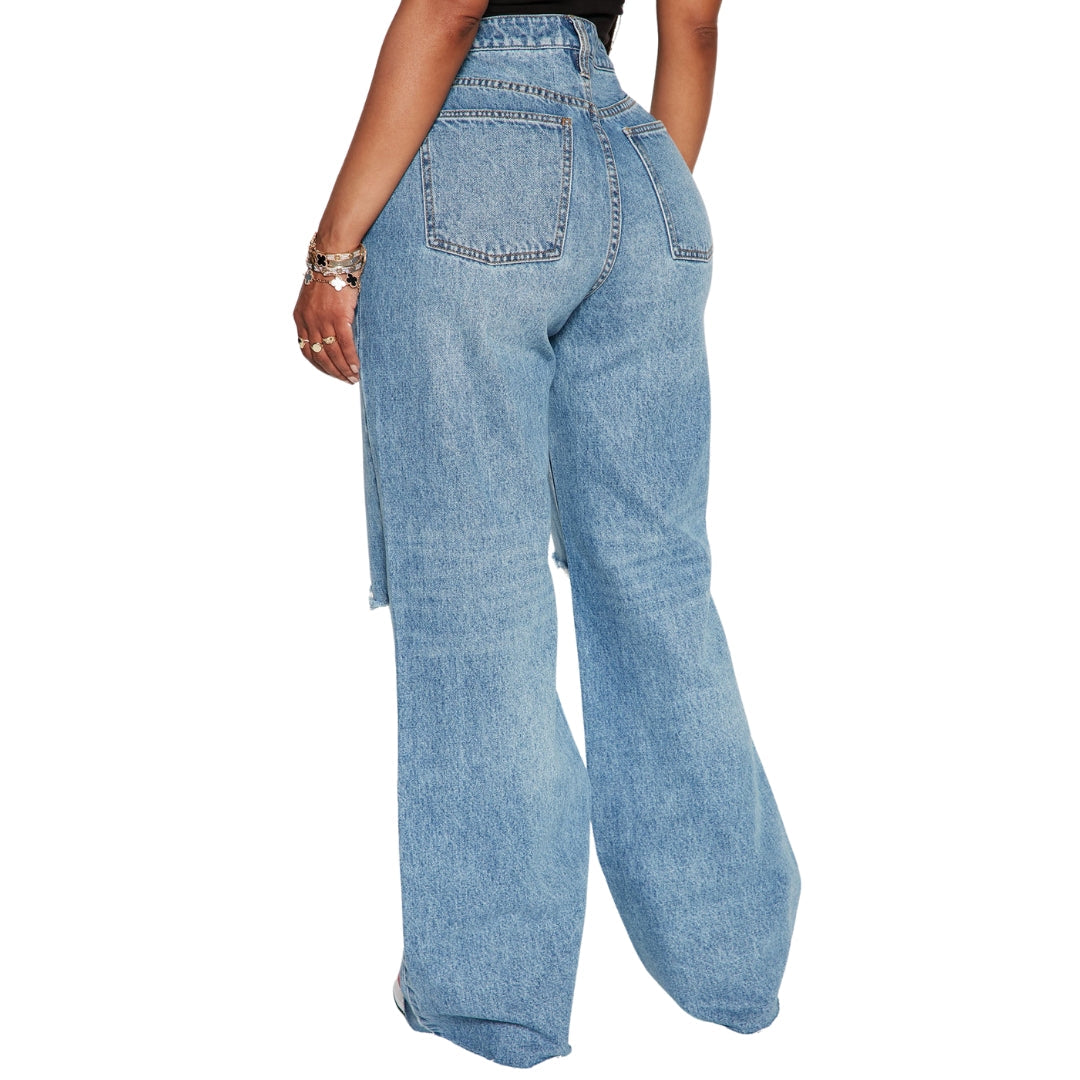 Fashion Nova Womens Tough Love Jeans blue