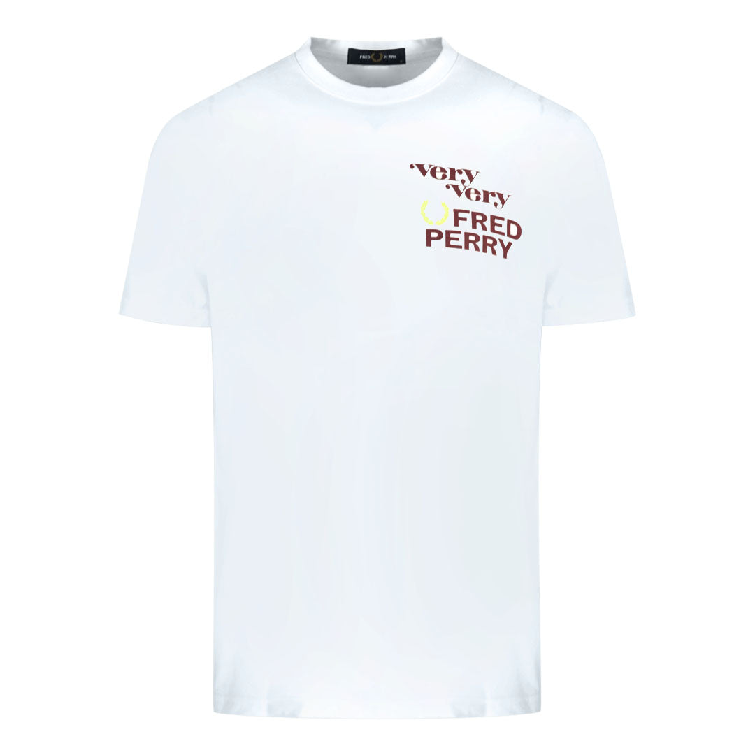 Fred Perry Mens M2679 129 T-Shirt White