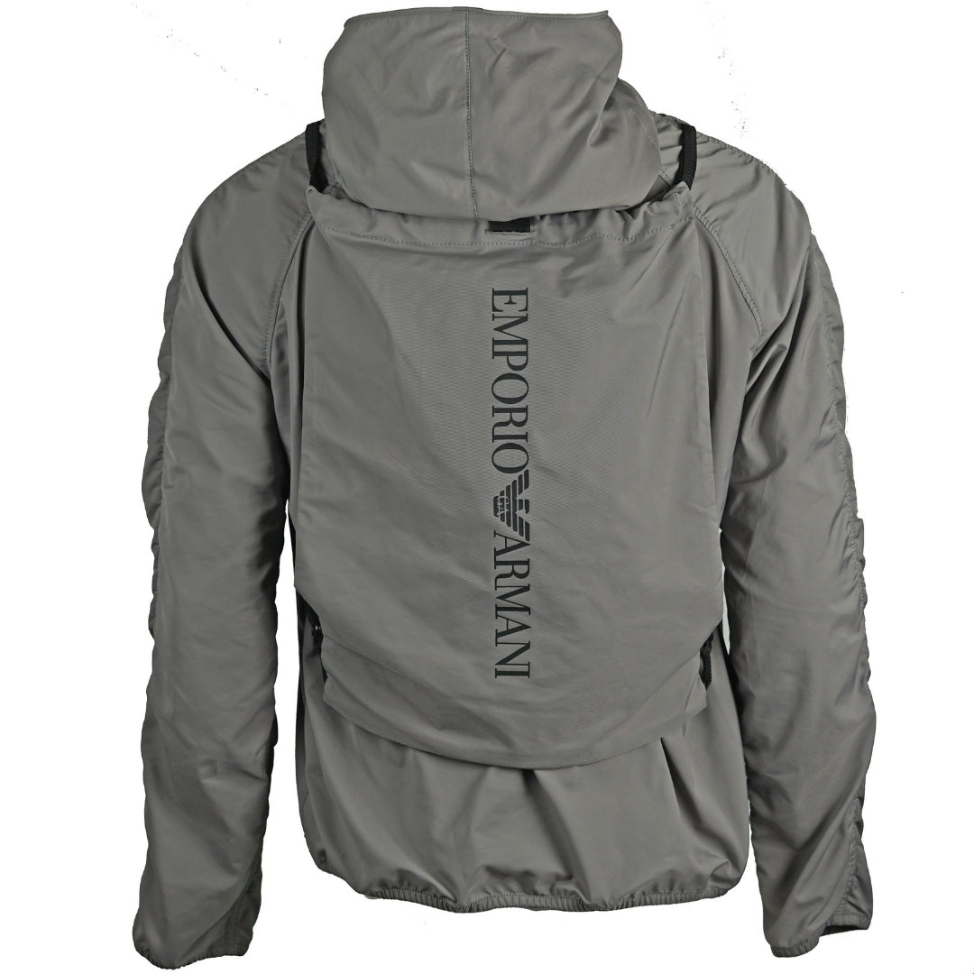 Emporio Armani Backpack Light Grey Jacket - Nova Clothing
