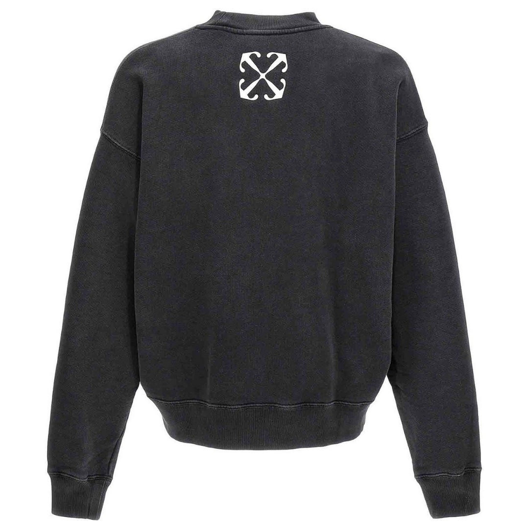 Off-White Mens OMBA054F23FLE0131084 Sweatshirt Black