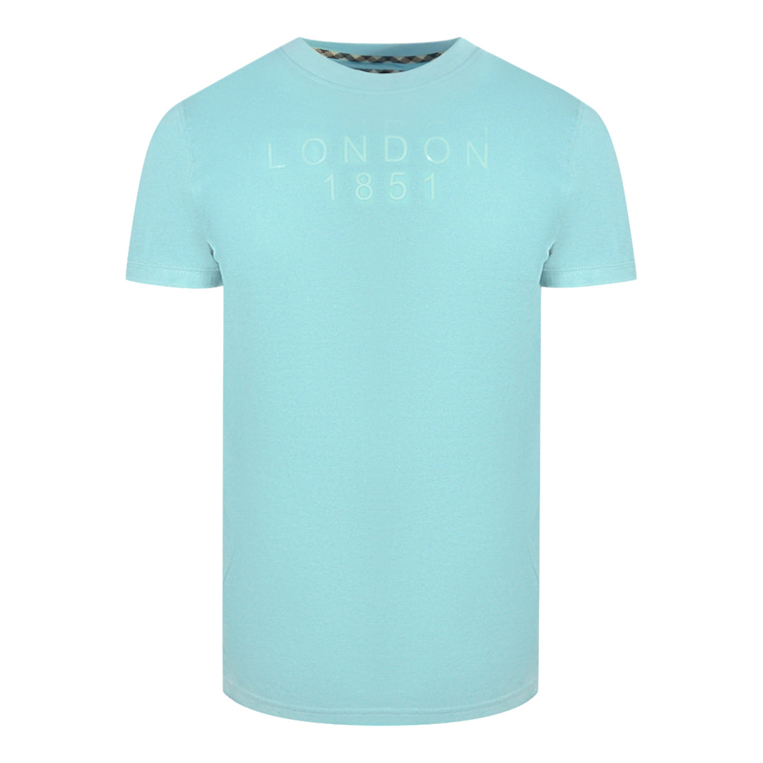 Aquascutum Mens T00123 78 T Shirt Sky Blue